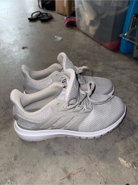 adidas Light Gray Athletic Running Shoes